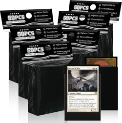 Black Card Sleeves Fit for MTG, 300 Pack Perfect Standard 300, - Image 1