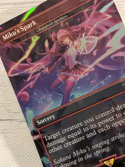 Miku's Spark (Chandra's Ignition) English, Foil, NM - Secret Lair x Hatsune MTG - Image 2