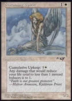 1x Sustaining Spirit Moderate Play, English Alliances MTG Magic - Image 1