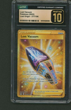 CGC Pristine 10 PSA 10 Lost Vacuum (Secret) 217/196: Pokemon Lost Origin Holo - Image 1