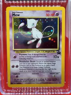 CGC 9 MINT MEW SWIRL Holo Black Star Promo Pokemon League #9 TCG (2000) Vintage - Image 2