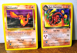 POKEMON CHARMANDER 50/82 DARK CHARMELEON 32/82 TEAM ROCKET LP - Image 1