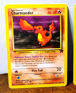 POKEMON CHARMANDER 50/82 DARK CHARMELEON 32/82 TEAM ROCKET LP - Image 2