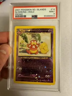 2001 Pokemon Slowking Reverse Holo SWIRL Southern Islands Promo 14/18 PSA 9 Mint - Image 1