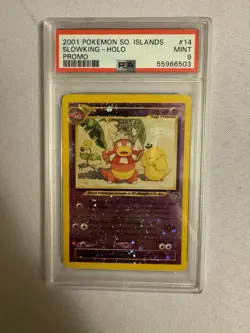 2001 Pokemon Slowking Reverse Holo SWIRL Southern Islands Promo 14/18 PSA 9 Mint - Image 2