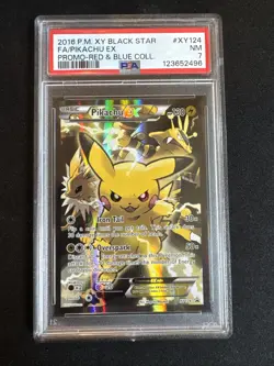Pikachu EX - XY124 XY Holo Pokemon PSA 7 - Image 1
