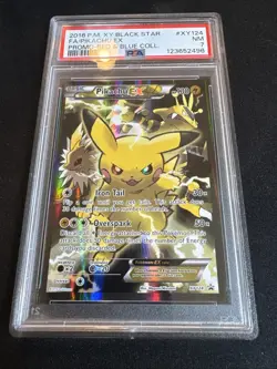 Pikachu EX - XY124 XY Holo Pokemon PSA 7 - Image 3