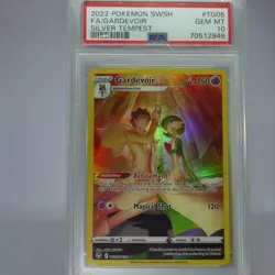 2022 POKEMON SWORD & SHIELD SILVER TEMPEST #TG05 FULL ART/GARDEVOIR PSA 10 - Image 1