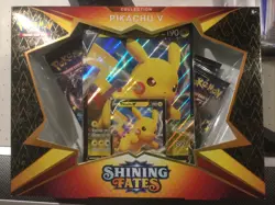 POKEMON PIKACHU V COLLECTION BOX SHINING FATES NEW FACTORY SEALD - Image 2