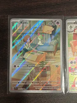 Ralts 211/198 Kirlia 212/198 Scarlet & Violet Base Set Illustration Rare Pokemon - Image 2