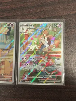 Ralts 211/198 Kirlia 212/198 Scarlet & Violet Base Set Illustration Rare Pokemon - Image 3