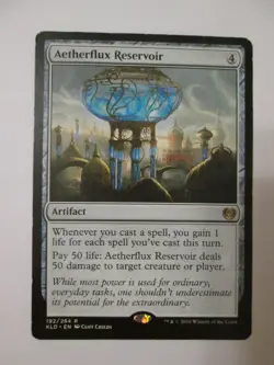 Magic: The Gathering Aetherflux Reservoir Kaladesh Rare Artifact Colorless 192 - Image 1