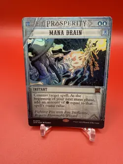 MTG Mana Drain 0011 Foil Outlaws of Thunder Junction: Breaking News NM - Image 1