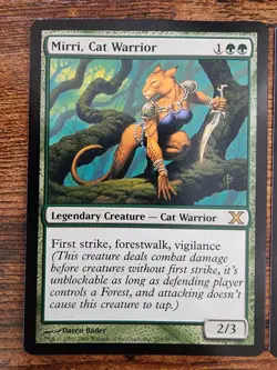 1x MTG Mirri, Cat Warrior ⭐Unplayed NM SLIGHTWARP ⭐18 HQ PICS ⭐2 Avai 10th Magic - Image 3
