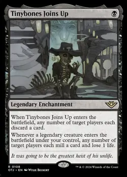 Tinybones Joins Up 0108 Foil Rare Thunder Junction MTG Near Mint - Image 1