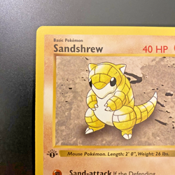 Sandshrew 62/102 1st Edition Shadowless Base Set Regular NM - Pokemon Card - Image 2