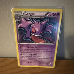 Pokemon TCG Gengar 60/162 Breakthrough Holo Rare Stage 2 130 HP Psychic - Image 1