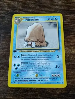 Pokemon Neo Genesis 1st Edition Piloswine 44/111 Non Holo - Image 1