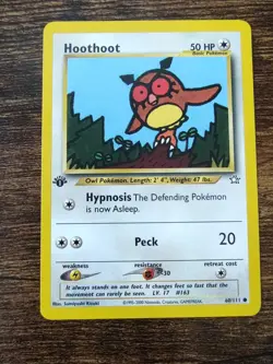 Pokemon Neo Genesis 1st Edition Hoothoot 60/111 Non Holo - Image 1