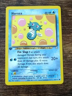 Pokemon Neo Genesis 1st Edition Horsea 62/111 Non Holo LP - Image 1