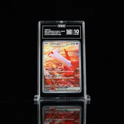 TAG 10 2024 POKEMON LATIAS EX SCARLET & VIOLET #239/191 SURGING SPARKS SIR - Image 1
