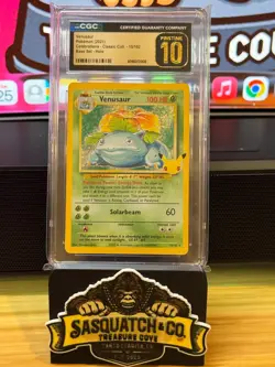 Pokemon TCG CGC Pristine 10 Venusaur 15/102 Celebrations Classic Coll - Image 1