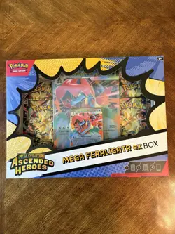 POKEMON MEGA EVOLUTION ASCENDED HEROES FERALIGATR EX BOX SEALED BUNDLE (6 PACKS) - Image 2