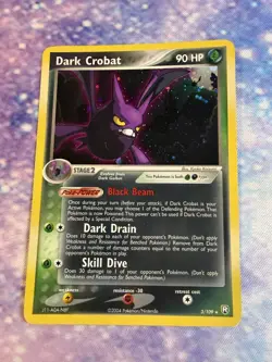 Dark Crobat 3/109 EX Team Rocket Returns Holo Rare NM Pokemon Card - Image 1