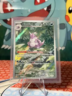 Pokemon Nidoking 174/165 Scarlet & Violet 151 Illustration Rare Holo NM ✨ - Image 1