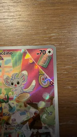 Pokemon TCG Minccino 182/162 SV05 Temporal Forces Illustration Rare Holo 70 HP … - Image 4