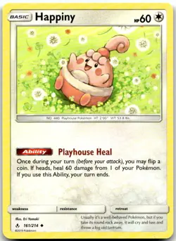 Happiny 161/214 Uncommon Unbroken Bonds Pokemon Near Mint - Image 1