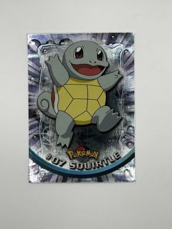 Squirtle #07 Blue Logo Topps TV Animation Edition Holo Pokemon 1999 NM - Image 1