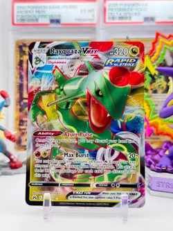 RAYQUAZA VMAX HOLO CROWN ZENITH POKEMON NM/M 101/159 - Image 1