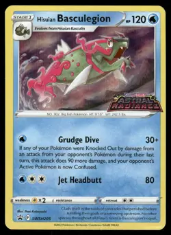 Pokemon Cards Hisuian Basculegion SWSH205 Sword & Shield Promo Holo Promo LP - Image 1