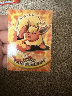 Flareon #136 - Pokemon Topps Series 3 - Non Foil Tv Animation Edition MP - Image 1