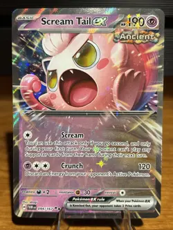 Pokemon TCG: Scream Tail EX 094/167 SV: Twilight Masquerade Double Rare Holo NM - Image 1
