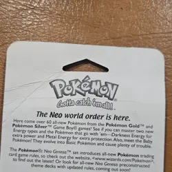 Pokemon Neo Genesis Booster Pack Blister - Image 5