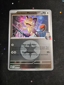 Team Rocket's Meowth (Energy Symbol Pattern) 161/217 Ascended Heroes Reverse - Image 1