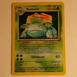 Pokemon TCG Venusaur Holo Rare #15/102 Base Set 1999-2000 - Image 3