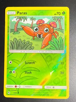 Paras 4/68 Common Hidden Fates Pokemon Heavily Played Reverse Holo OOYAMA - Image 1