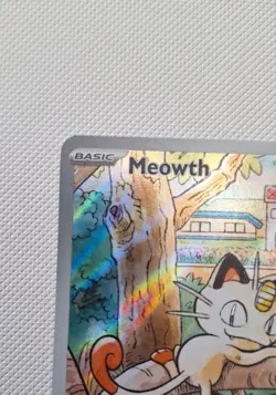 Pokemon TCG Meowth 106/094 Phantasmal Flames Holo Illustration Rare NM/M - Image 2