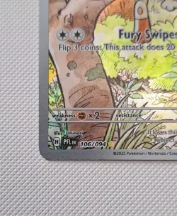 Pokemon TCG Meowth 106/094 Phantasmal Flames Holo Illustration Rare NM/M - Image 4