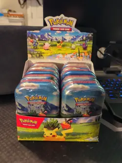 Pokemon Ascended Hero Mini Tins Sealed With Open Display - 10 Tins - 2 Art Sets - Image 1