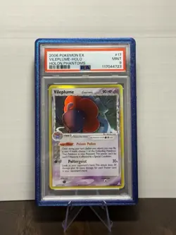 2006 POKEMON EX HOLON PHANTOMS #17 VILEPLUME-HOLO PSA 9 - Image 1