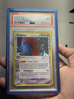 2006 POKEMON EX HOLON PHANTOMS #17 VILEPLUME-HOLO PSA 9 - Image 3