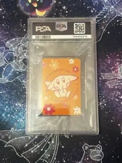 Japanese Pokemon 1999 Ciao Pipipi Adventure Fortune Charmander Blue B PSA 10 - Image 2