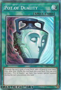YUGIOH Collector's Rare RA02-EN057 Pot of Duality 1st Edition NM - Image 1