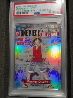PSA 10 LUFFY P-055 ONE PIECE COLLEGE CARD TEE & POSTER VOYAGE PROMO CAR ENGLISH - Image 3