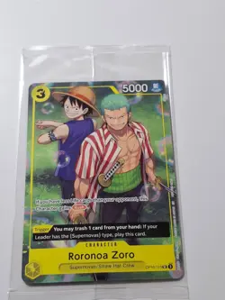 SEALED One Piece TCG Monkey.D.Luffy Op10-111 & Roronoa Zoro Op10-113 Set Sail NM - Image 2