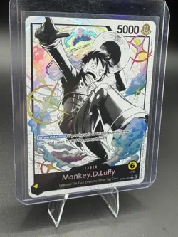 Monkey.D.Luffy ST29-001 Alt Art Foil Parallel Leader One Piece TCG - Image 2